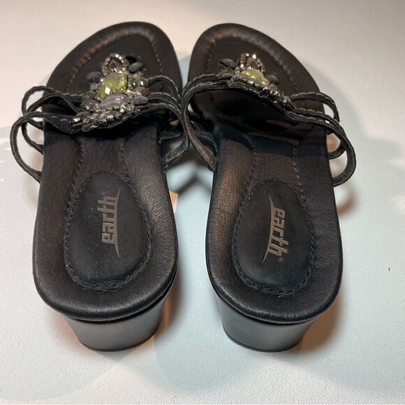 Earth saffron sandal black bling 8.5 NWOT - Picture 10 of 13